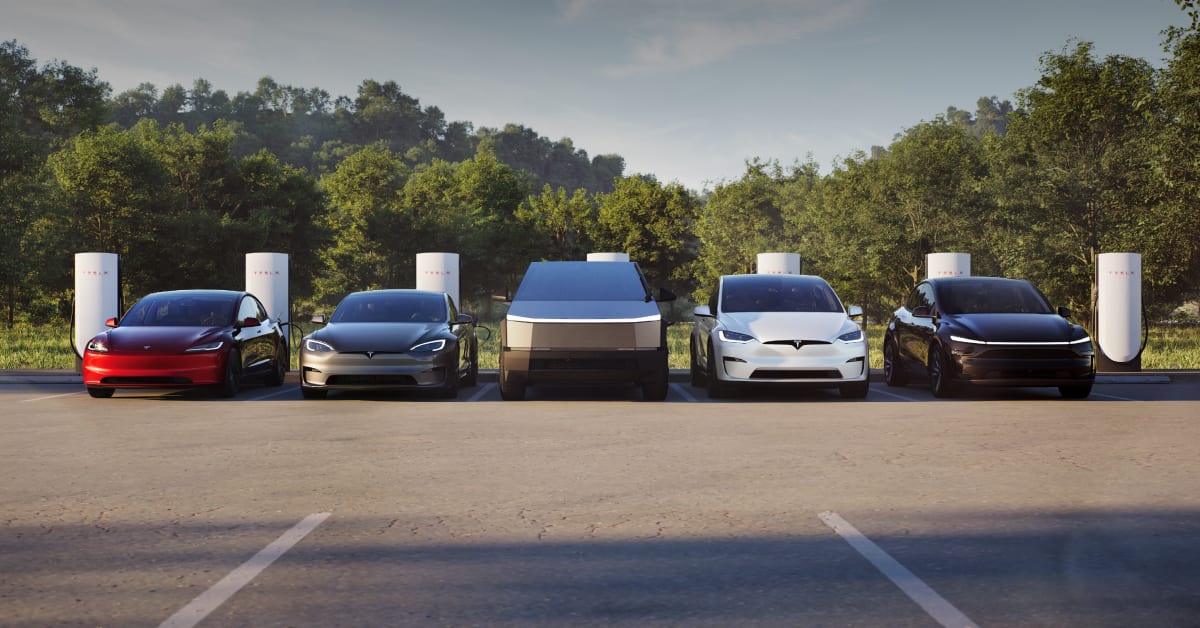 Model 3, Model S, Cybertruck, Model X and Model Y Supercharging